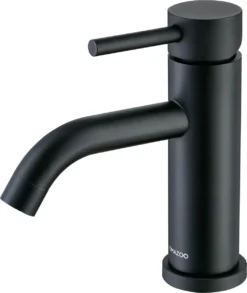 LOMAZOO Wastafelkraan Zwart Nova - Zwarte Wastafelkraan - Badkamerkraan Zwart - Zwarte Badkamerkraan