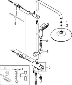 GROHE New Tempesta Cosmopolitan 210 Regendouche - ø 21 Cm - Zonder Thermostaat - Chroom -Mooie Badkamer 1015x1200 1