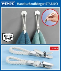 Wenko Handdoekclips , 4 Stuks -Mooie Badkamer 1033x1200