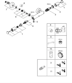 GROHE QuickFix Precision Get Thermostatische Douchekraan - EcoJoy - Met Koppelingen - Chroom - 34773000 -Mooie Badkamer 1034x1200 2