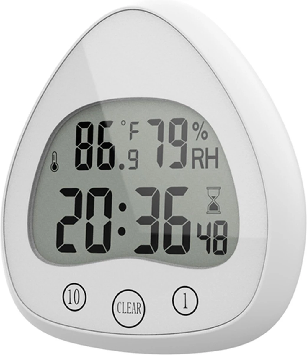 Merkloos Douchetimer - Douchewekker - Kookwekker - Douche Klok - Badkamer Klok - Waterproof - Draadloos - Zuignap - Digitaal 1 Merkloos Douchetimer - Douchewekker - Kookwekker - Douche Klok - Badkamer Klok - Waterproof - Draadloos - Zuignap - Digitaal