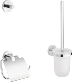 GROHE Essentials Accessoireset - Toiletrolhouder - Toiletborstelset - Haak