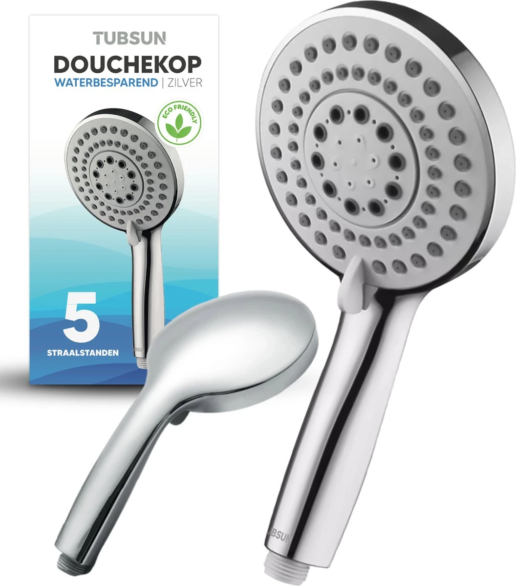 TUBSUN Waterbesparende Douchekop - Handdouche - Regendouche - 50% Waterbesparend - 5 Sproeistanden 10 TUBSUN Waterbesparende Douchekop - Handdouche - Regendouche - 50% Waterbesparend - 5 Sproeistanden - Afbeelding 10