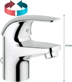 GROHE Euroeco Wastafelkraan - Met Trekwaste - Chroom - 23262000 14 GROHE Euroeco Wastafelkraan - Met Trekwaste - Chroom - 23262000 -Mooie Badkamer 1057x1200 1