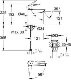 GROHE QuickFix Start Waterbesparende Wastafelkraan - Met EcoJoy® - Incl. Push-open Waste - Chroom - 23746002 11 GROHE QuickFix Start Waterbesparende Wastafelkraan - Met EcoJoy® - Incl. Push-open Waste - Chroom - 23746002 -Mooie Badkamer 1062x1200 1