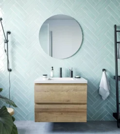 Ben Mirano - Badkamerspiegel - Ronde Spiegel - Ø80cm - Wandspiegel Incl Bevestigingsmateriaal -Mooie Badkamer 1080x1200