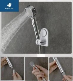 Zelfklevende Douchekophouder Met Zuignap - Universele Douchekop & Handdouche Houder - Verstelbaar - Handdouchehouder - Douche Kop Wandhouder - Zonder Boren & Schroeven -Mooie Badkamer 1088x1200 2