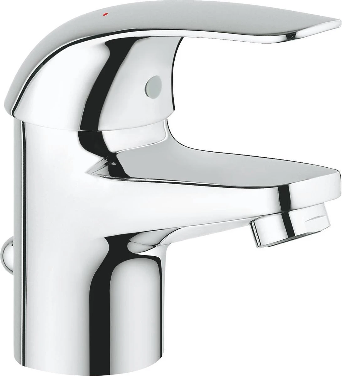 GROHE Euroeco Wastafelkraan - Met Trekwaste - Chroom - 23262000 1 GROHE Euroeco Wastafelkraan - Met Trekwaste - Chroom - 23262000