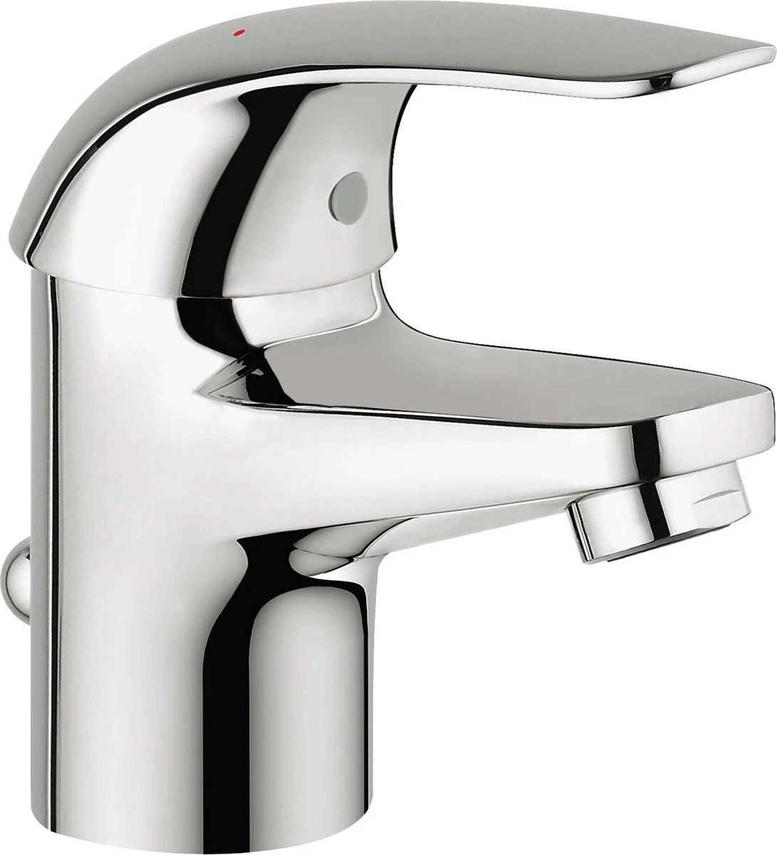 GROHE Euroeco Wastafelkraan - Met Trekwaste - Chroom - 23262000 5 GROHE Euroeco Wastafelkraan - Met Trekwaste - Chroom - 23262000 - Afbeelding 5