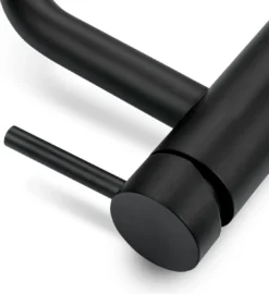 LOMAZOO Wastafelkraan Zwart Nova - Zwarte Wastafelkraan - Badkamerkraan Zwart - Zwarte Badkamerkraan -Mooie Badkamer 1099x1200