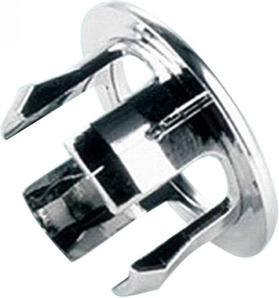 Wastafel Overloop Rozet Rond Chroom 2 Wastafel Overloop Rozet Rond Chroom - Afbeelding 2