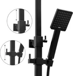 Doucheset Zwart - Met Regendouche 30cm - En Thermostaatkraan 15 Doucheset Zwart - Met Regendouche 30cm - En Thermostaatkraan -Mooie Badkamer 1156x1200 2