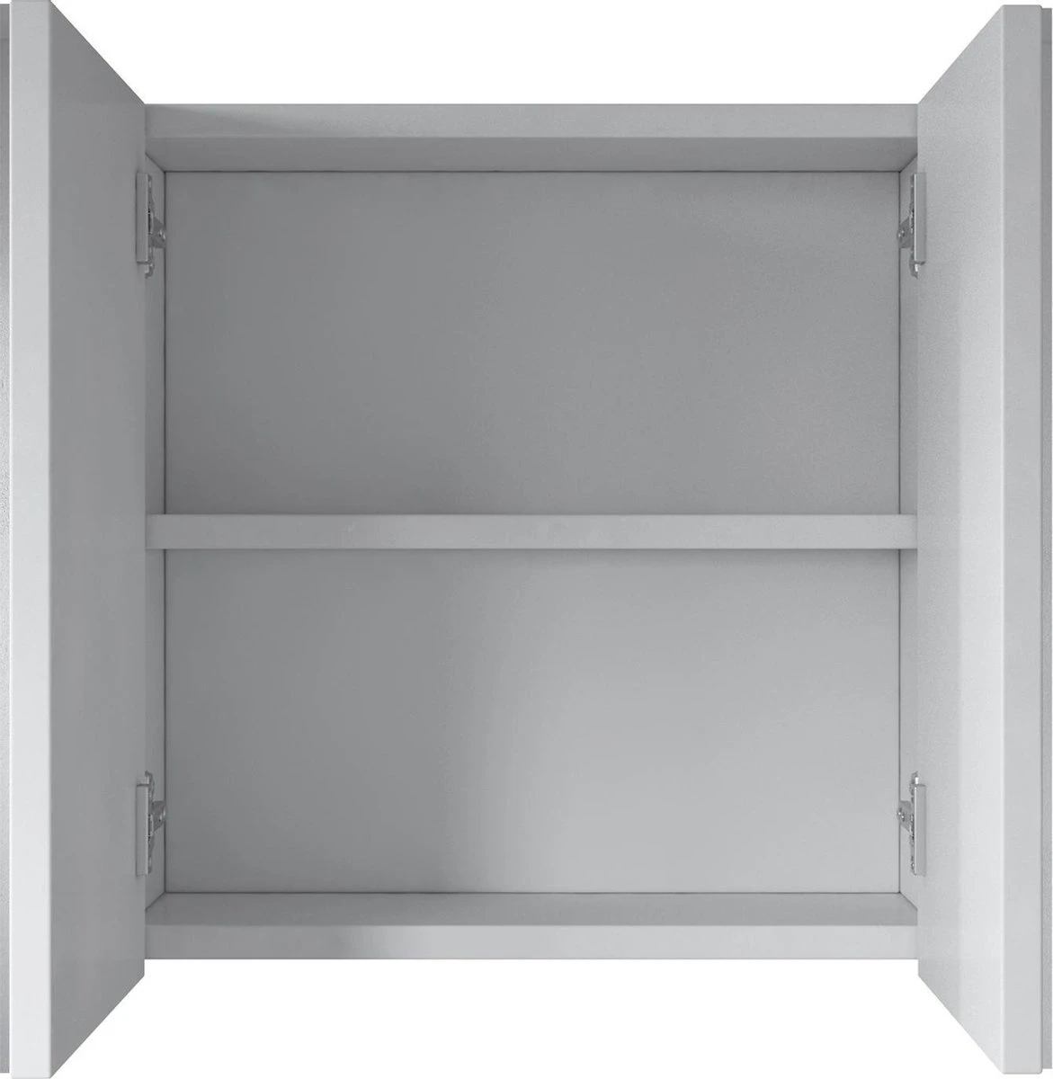 Badplaats Badkamerkast Leon 60 Cm X 20 Cm X 60 Cm - Wit - Spiegelkast Badkamer 4 Badplaats Badkamerkast Leon 60 Cm X 20 Cm X 60 Cm - Wit - Spiegelkast Badkamer - Afbeelding 4