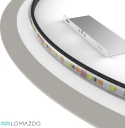 LOMAZOO Badkamerspiegel Met LED Verlichting - Badkamer Spiegel - Spiegel Badkamer - Spiegel Douche - Verwarming Anti Condens - 100 Cm Rond [DETROIT] -Mooie Badkamer 1178x1200 1