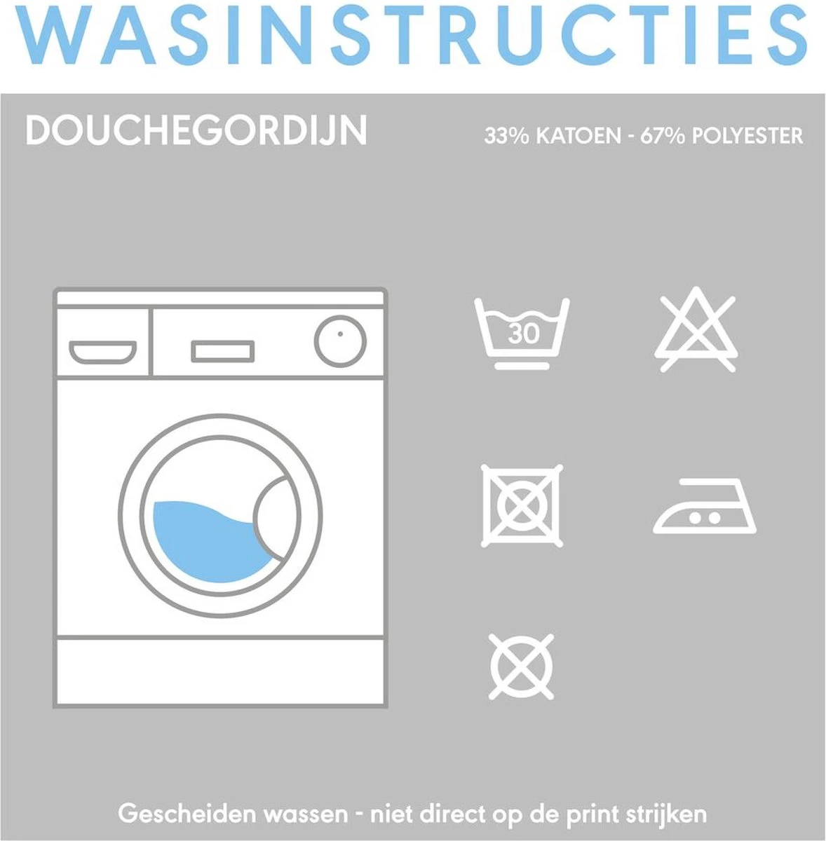 Sealskin Coloris Douchegordijn 180x200 Cm - Polyester / Katoen - Grijs 4 Sealskin Coloris Douchegordijn 180x200 Cm - Polyester / Katoen - Grijs - Afbeelding 4