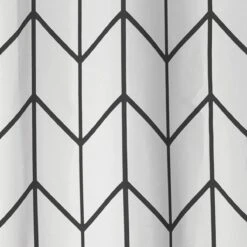 Douchegordijn Badkamer Accessoires - Visgraad - Zwart/Wit- 180x200 Cm 10 Douchegordijn Badkamer Accessoires - Visgraad - Zwart/Wit- 180x200 Cm -Mooie Badkamer 1199x1200 9