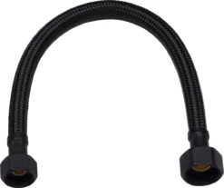 Ben Flexibele Aansluitslang 30 Cm Mat Zwart, 3/8 Inch. Moer X 1/2 Inch. Moer
