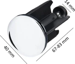Waterval Metaalstop Waste Plug Universeel – Plugstop Badkamer - Afvoerplug Voor Wastafel En Bidet - Waste-Stop Chrome 40mm -Mooie Badkamer 1200x1027 2