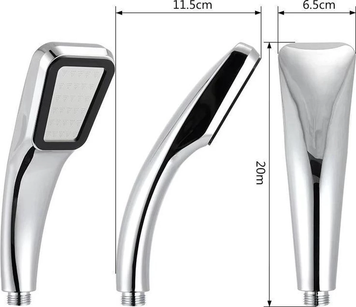 Borvat® | Douchekop 300 Gaten Hoge Druk | Sterke Douchekop | Verbeterde Badspray| Waterbesparend Douchekraan Kranen Badkamer Gereedschap Hoge Kwaliteit 4 Borvat® | Douchekop 300 Gaten Hoge Druk | Sterke Douchekop | Verbeterde Badspray| Waterbesparend Douchekraan Kranen Badkamer Gereedschap Hoge Kwaliteit - Afbeelding 4