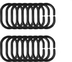 FSW-Products - 12 Stuks - Gordijnringen - 4.6x2.9cm - Buigbaar - Douchegordijn - Ringen Voor Gordijnen - Ring - Gordijnhaken - Haken - Gordijn - Douchegordijnringen - Zwart 9 FSW-Products - 12 Stuks - Gordijnringen - 4.6x2.9cm - Buigbaar - Douchegordijn - Ringen Voor Gordijnen - Ring - Gordijnhaken - Haken - Gordijn - Douchegordijnringen - Zwart -Mooie Badkamer 1200x1035