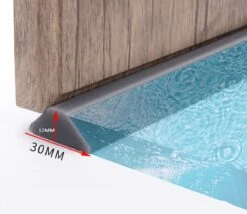 Lariwo Sanitair® Siliconen Waterdorpel 100cm 100 Cm Zwart Douche Douchebak Douchegordijn Wc Toilet Wasbak Waterstopper Waterdorpel Waterdrempel -Mooie Badkamer 1200x1042 2