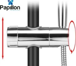 Merkloos Universeel Glijstuk - Chroom - 25 Mm - Handdouchehouder - Papillon -Mooie Badkamer 1200x1050 3