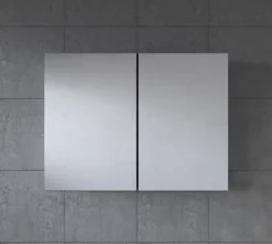 Badplaats Badkamerkast Leon 80 Cm X 20 Cm X 60 Cm - Zwart - Spiegelkast Badkamer -Mooie Badkamer 1200x1076