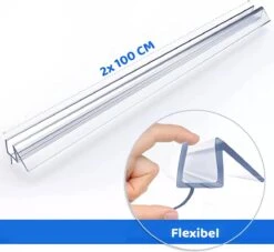 Minismus Douchedeurafdichting Met Waterkering (2 Strips Van 1 Meter, Makkelijk Inkortbaar) - Waterstopper Geschikt Voor Glas Van 6 Tot 8 Mm - Douchedorpel - Lekstrip Voor Horizontale Bevestiging 18 Minismus Douchedeurafdichting Met Waterkering (2 Strips Van 1 Meter, Makkelijk Inkortbaar) - Waterstopper Geschikt Voor Glas Van 6 Tot 8 Mm - Douchedorpel - Lekstrip Voor Horizontale Bevestiging -Mooie Badkamer 1200x1101 2