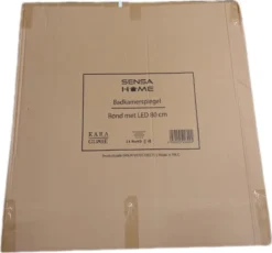 SensaHome - Led Touch Wandspiegel Rond - Badkamerspiegel Frameloos Met LED Verlichting - Wandspiegel - Koud Wit - 80CM -Mooie Badkamer 1200x1116 1