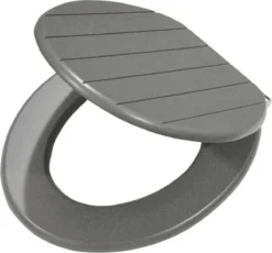 Tiger Baya - Toiletbril - WC Bril - MDF - Grijs