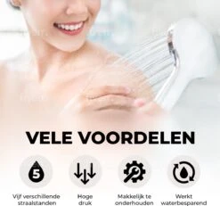 Universal Life® | DOUCHEKOP MET GRATIS SLANG EN HOUDER | Waterbesparend | Universeel | 5 Luxe Straalstanden | Chroom | RVS Slang | -Mooie Badkamer 1200x1123 1