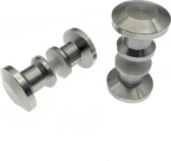 Luxe RVS Douchedeur Knop - Deurknopgarnituur – Douchedeur Handvat / Douchedeurknop / Deurknop RVS / Zilverkleur Type Elegant -Mooie Badkamer 1200x1126 2