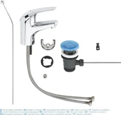 GROHE Euroeco Wastafelkraan - Met Trekwaste - Chroom - 23262000 15 GROHE Euroeco Wastafelkraan - Met Trekwaste - Chroom - 23262000 -Mooie Badkamer 1200x1135 1