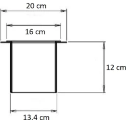 SAAR -Inbouw Toilet Reserve Rolhouder RVS - Met - MAT ZWART - Inzetstuk , (uitneembaar) -72 X 20 X 13 Cm - Inbouwdiepte 12 Cm -Mooie Badkamer 1200x1140 1