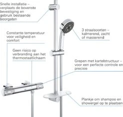 GROHE QuickFix Precision Feel Thermostatische Douchekraan - Met Glijstangset - EcoJoy - CoolTouch - Chroom - 34791000 12 GROHE QuickFix Precision Feel Thermostatische Douchekraan - Met Glijstangset - EcoJoy - CoolTouch - Chroom - 34791000 -Mooie Badkamer 1200x1143 8