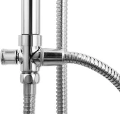 Lifa Bathing Zilveren Douchesysteem - Verstelbare Doucheset - RVS En ABS - Regendouche En Handdouche - Chroom - Incl. Bevestigingsmateriaal -Mooie Badkamer 1200x1148 5