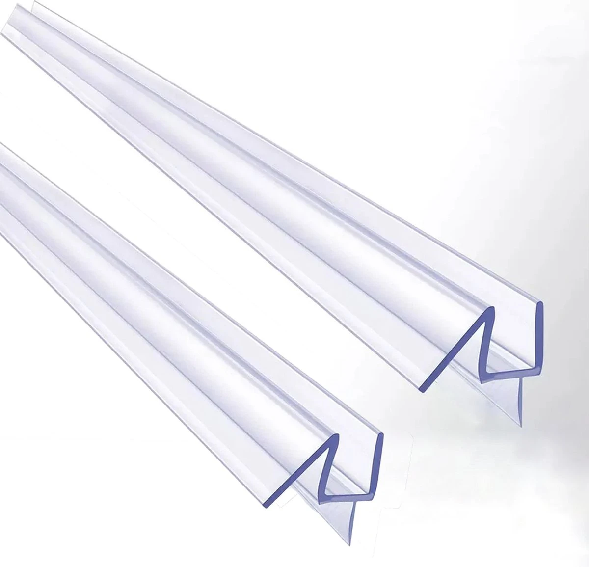 Minismus Douchedeurafdichting Met Waterkering (2 Strips Van 1 Meter, Makkelijk Inkortbaar) - Waterstopper Geschikt Voor Glas Van 6 Tot 8 Mm - Douchedorpel - Lekstrip Voor Horizontale Bevestiging 2 Minismus Douchedeurafdichting Met Waterkering (2 Strips Van 1 Meter, Makkelijk Inkortbaar) - Waterstopper Geschikt Voor Glas Van 6 Tot 8 Mm - Douchedorpel - Lekstrip Voor Horizontale Bevestiging - Afbeelding 2