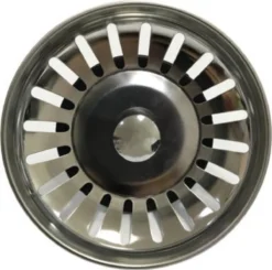 FSW-Products - Gootsteen Afvoer Plug Voor De Keuken - Zilver - RVS - 1 Stuk - Korfplug - Wasbak - Ontstopper