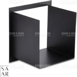 SAAR -Inbouw Toilet Reserve Rolhouder RVS - Met - MAT ZWART - Inzetstuk , (uitneembaar) -72 X 20 X 13 Cm - Inbouwdiepte 12 Cm -Mooie Badkamer 1200x1195