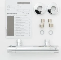 SCHÜTTE London Thermostatische Douchekraan - Hartafstand 150 Mm - Chroom -Mooie Badkamer 1200x1197 14