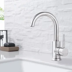 LOMAZOO Wastafelkraan Ivory - Mengkraan Wastafel - Kraan Badkamer - Wastafelmengkraan RVS -Mooie Badkamer 1200x1200 1283