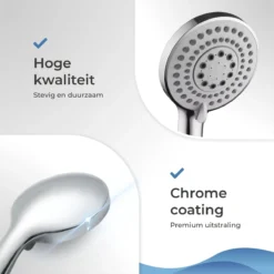 TUBSUN Waterbesparende Douchekop - Handdouche - Regendouche - 50% Waterbesparend - 5 Sproeistanden 14 TUBSUN Waterbesparende Douchekop - Handdouche - Regendouche - 50% Waterbesparend - 5 Sproeistanden -Mooie Badkamer 1200x1200 1434