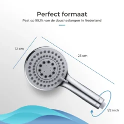 TUBSUN Waterbesparende Douchekop - Handdouche - Regendouche - 50% Waterbesparend - 5 Sproeistanden 16 TUBSUN Waterbesparende Douchekop - Handdouche - Regendouche - 50% Waterbesparend - 5 Sproeistanden -Mooie Badkamer 1200x1200 1435