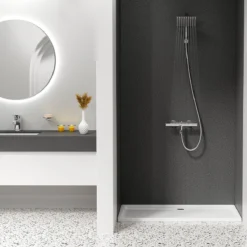 Regendouchekop Deluxe - ø 35CM - Douchekop Met Doucheslang En Douchekophouder - RVS -Mooie Badkamer 1200x1200 1448