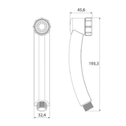 Tiger Turbo Saver Handdouche - Douchekop Ø 3,5 Cm - Tot 60% Waterbesparend - Chroom -Mooie Badkamer 1200x1200 1454