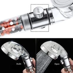 W4Y Ionische Douchekop - Waterbesparende Douchekop - Waterfilter - Handdouche Met Hoge Druk - Douchekop Met Slang -Mooie Badkamer 1200x1200 1472