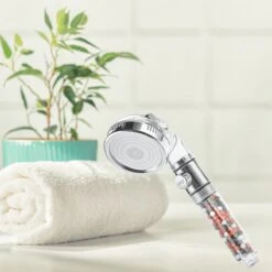W4Y Ionische Douchekop - Waterbesparende Douchekop - Waterfilter - Handdouche Met Hoge Druk - Douchekop Met Slang -Mooie Badkamer 1200x1200 1473