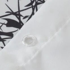 Sealskin Flow Douchegordijn 180x200 Cm - Polyester - Zwart / Wit -Mooie Badkamer 1200x1200 1480