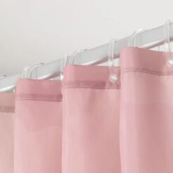 Sealskin Earth - Douchegordijn 180x200 Cm - Polyester Donkerroze / Off-white -Mooie Badkamer 1200x1200 1497