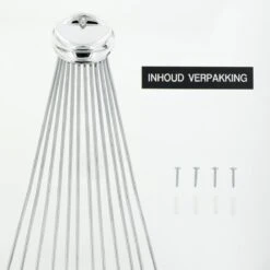 Sealskin Umbrella Douchegordijnstangset - Chroom -Mooie Badkamer 1200x1200 1536